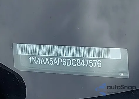 2013 Nissan Maxima S/Sv from USA, damaged, VIN 1N4AA5AP6DC847576